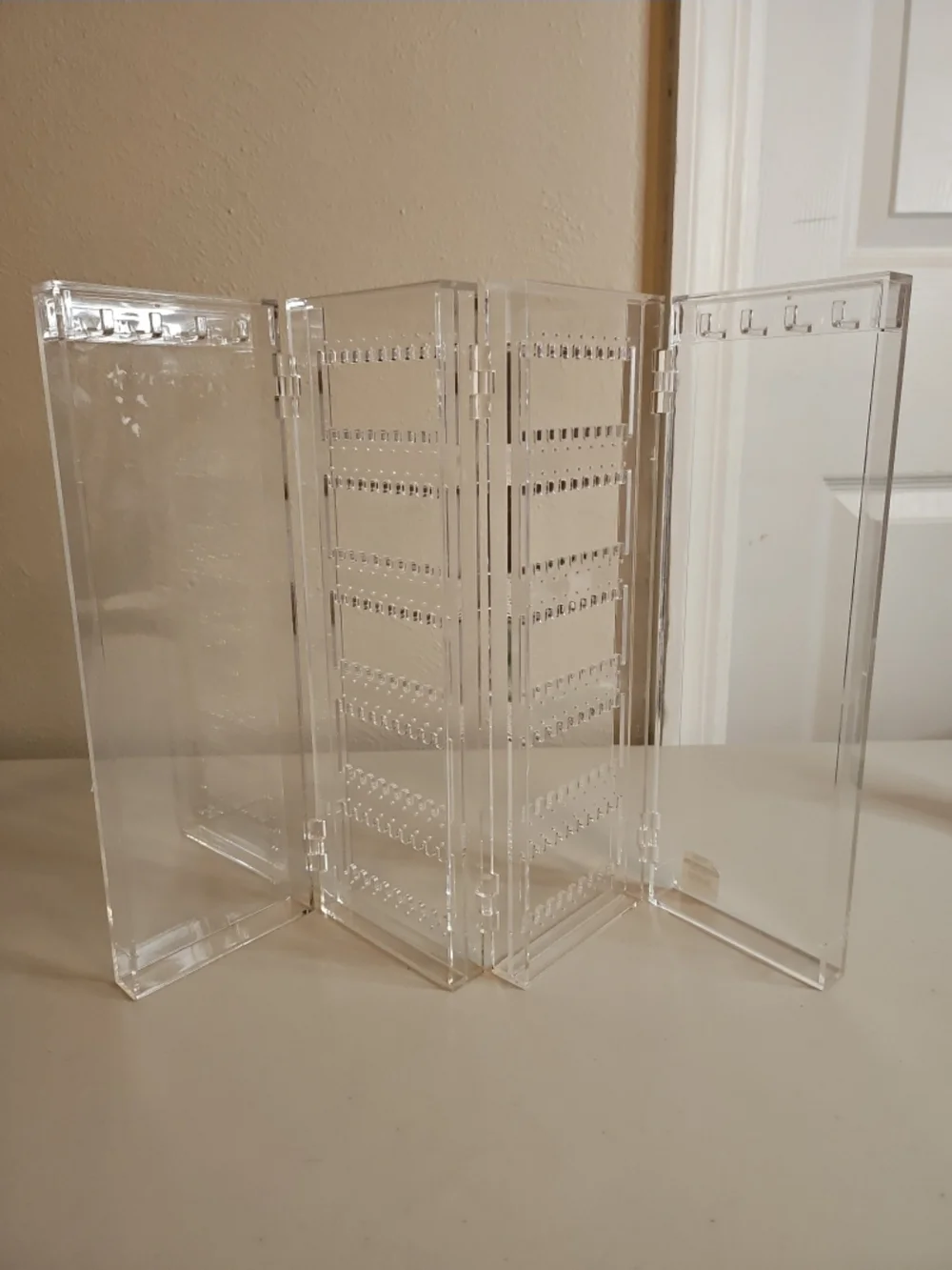 The Container Store Clear Jewelry Rack Earring and Necklace Hooks